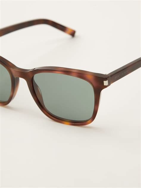 Tortoise Shell Sunglasses by Saint Laurent 